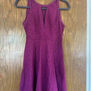 Free People Fuchsia Cutout Mini Dress